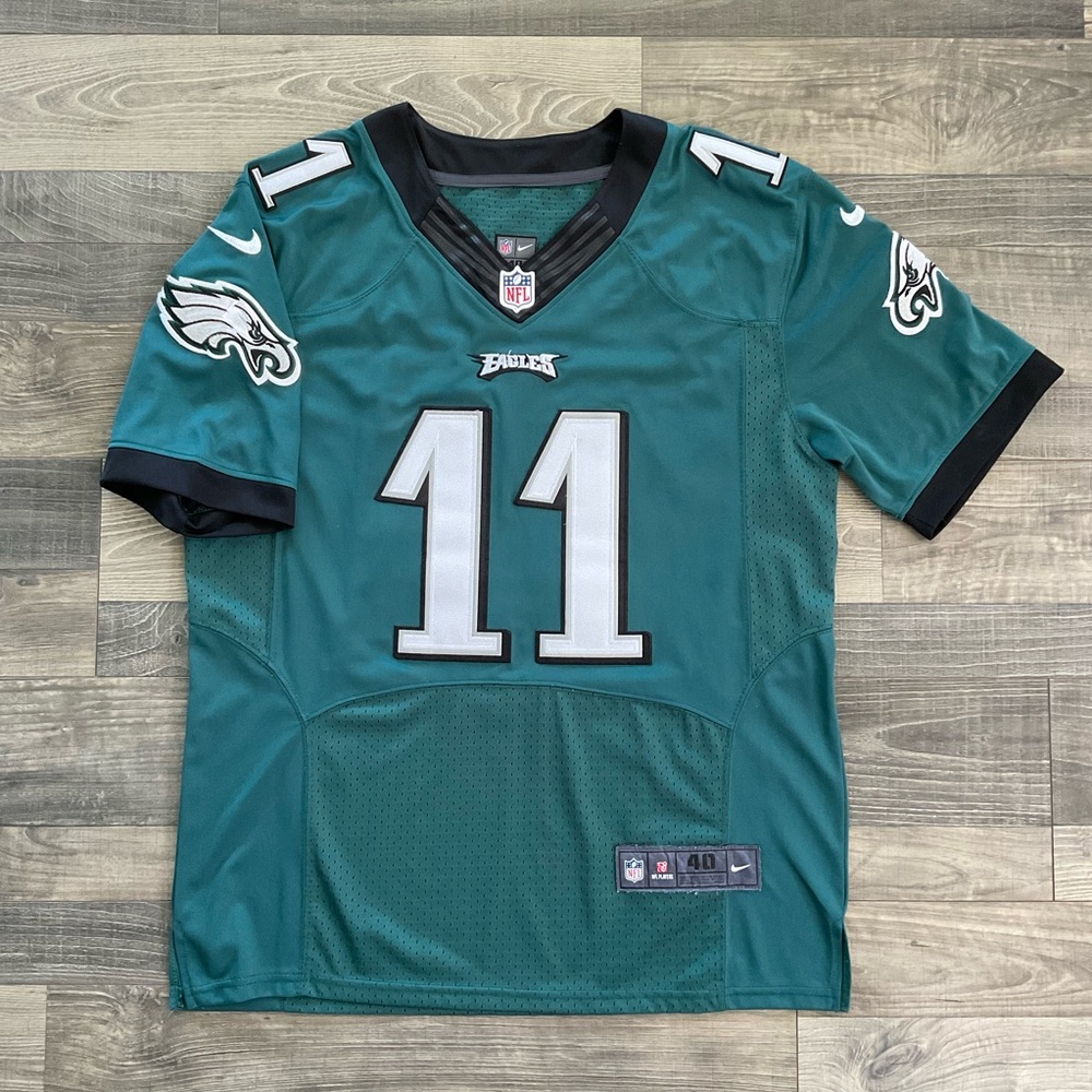 Nike On Field Stitched Philadelphia Eagles Jersey Wentz #11 Men’s 40 Authentic